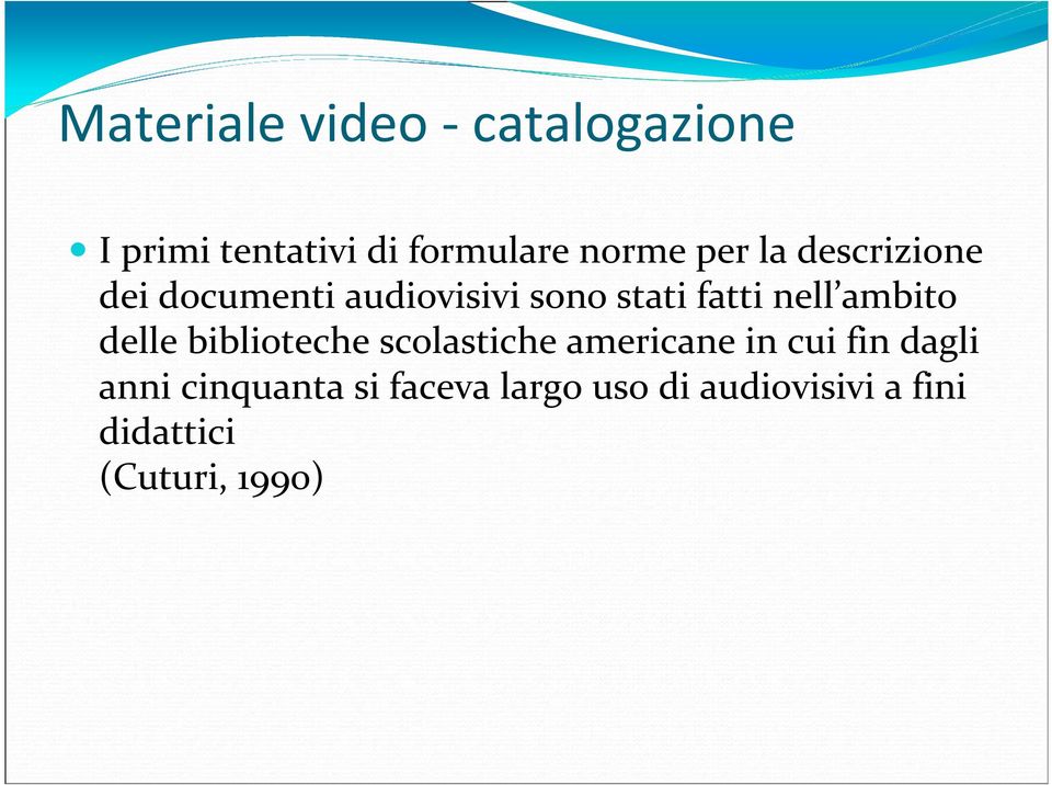 ambito delle biblioteche scolastiche americane in cui fin dagli anni