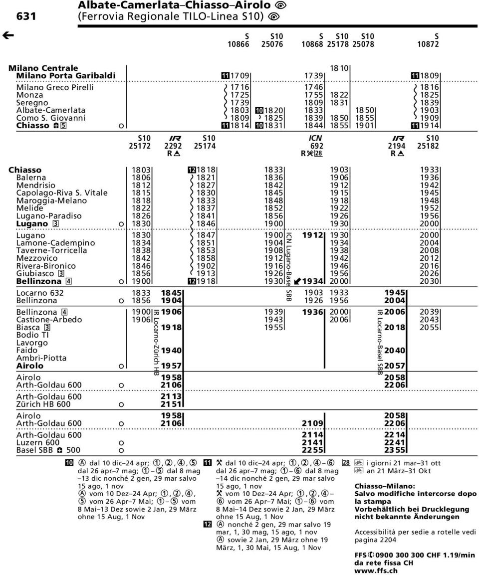 19 18 1833 1845 1856 1904 1900 1906 1906 1918 25172 IR Locarno-Zürich HB 2292 1940 1957 1958 2106 2113 2151 1958 2106 25174 ", 17 09 17 16 17 25 17 39 18 03 "+ 18 20 18 09 18 25 ", 18 14 "+ 18 31 18