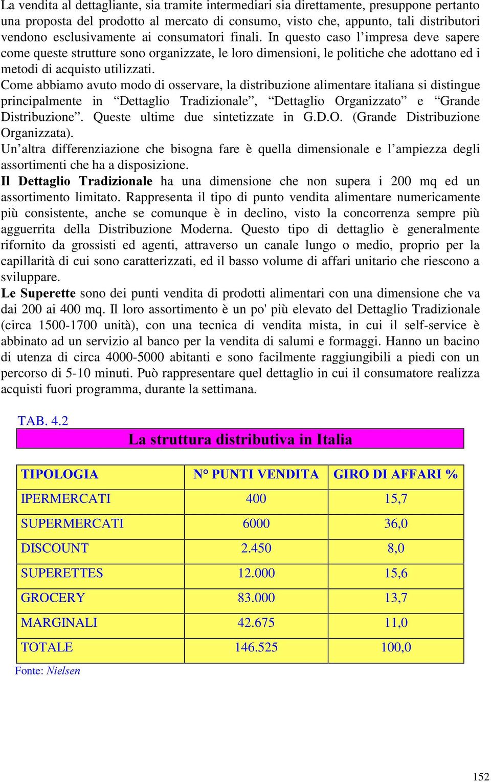 Come abbiamo avuto modo di osservare, la distribuzione alimentare italiana si distingue principalmente in Dettaglio Tradizionale, Dettaglio Organizzato e Grande Distribuzione.