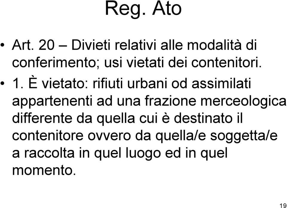 contenitori. 1.