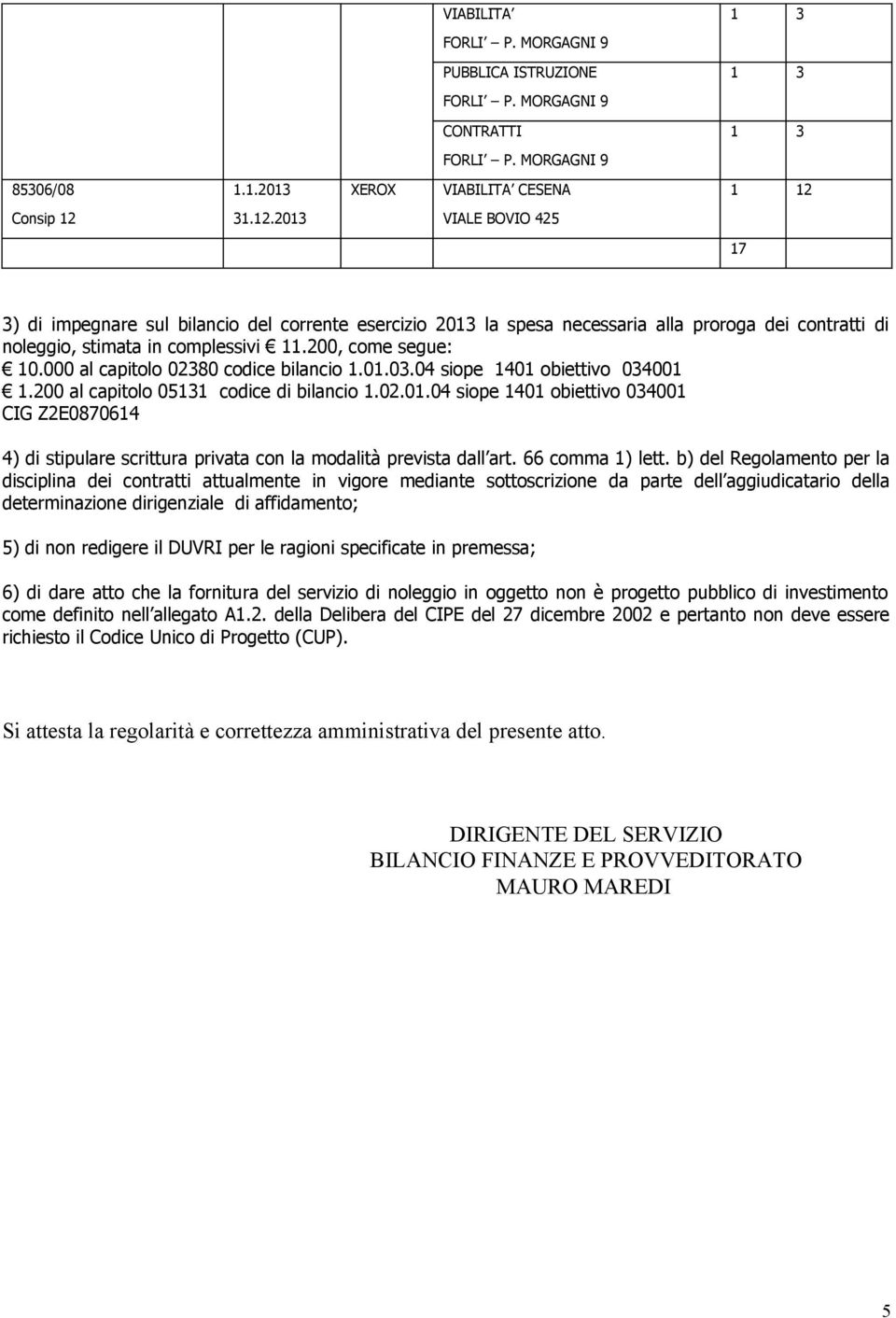 11.200, come segue: 10.000 al capitolo 02380 codice bilancio 1.01.03.04 siope 1401 obiettivo 034001 1.200 al capitolo 05131 codice di bilancio 1.02.01.04 siope 1401 obiettivo 034001 CIG Z2E0870614 4) di stipulare scrittura privata con la modalità prevista dall art.