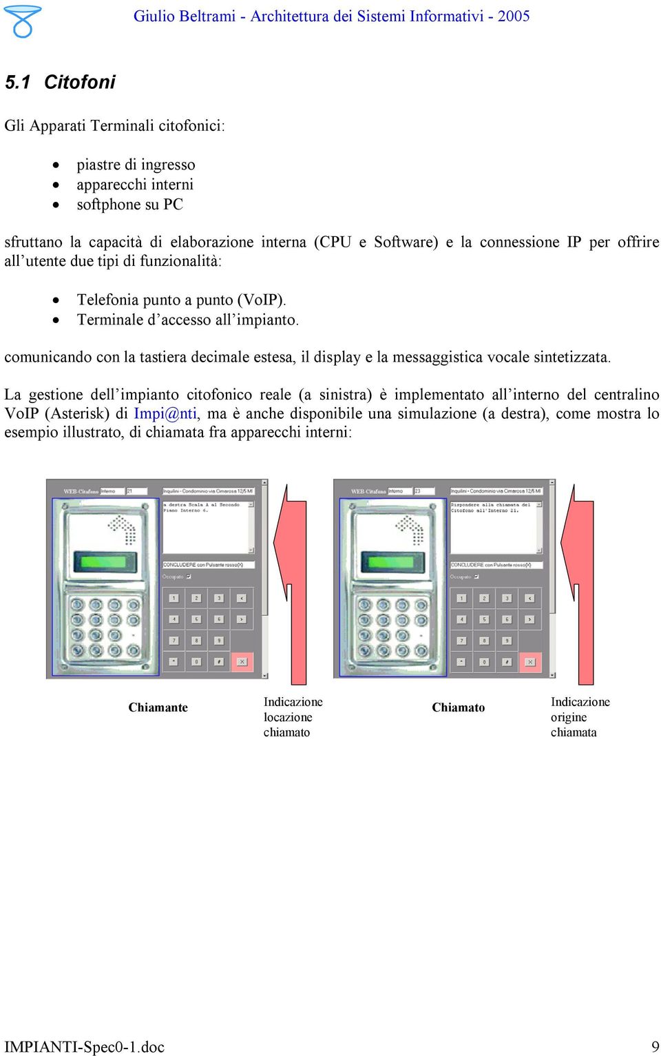 comunicando con la tastiera decimale estesa, il display e la messaggistica vocale sintetizzata.