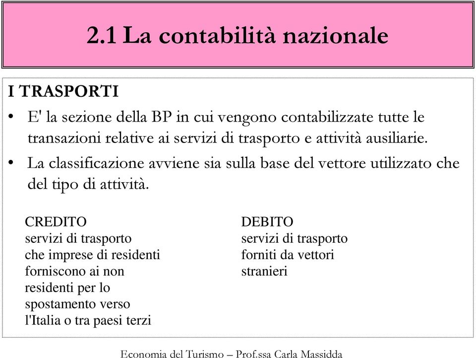 La classificazione avviene sia sulla base del vettore utilizzato che del tipo di attività.