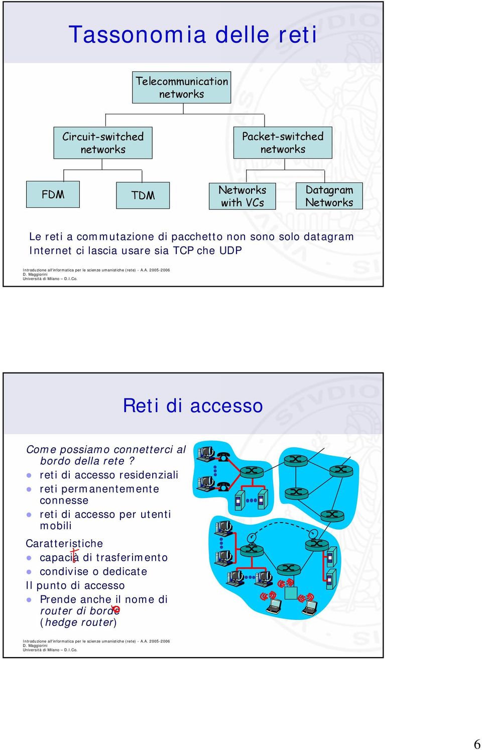 possiamo connetterci al bordo della rete?