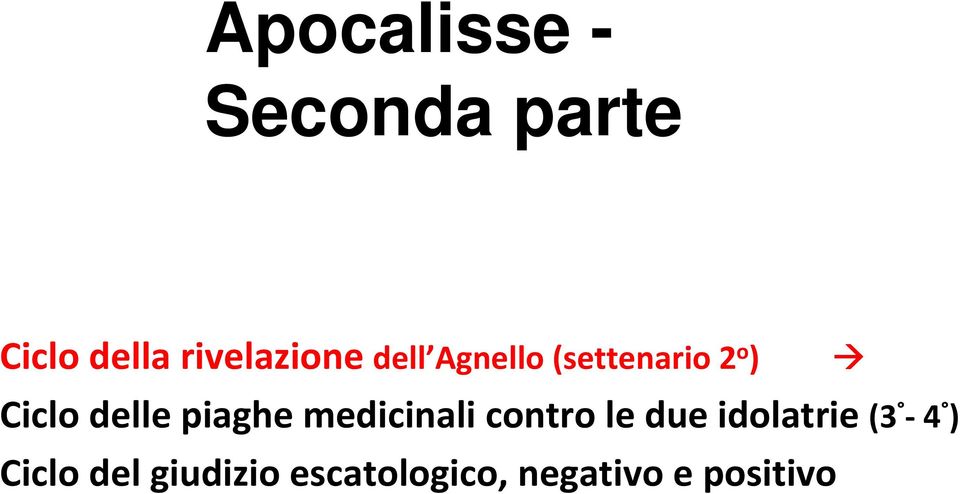 delle piaghe medicinali contro le due idolatrie