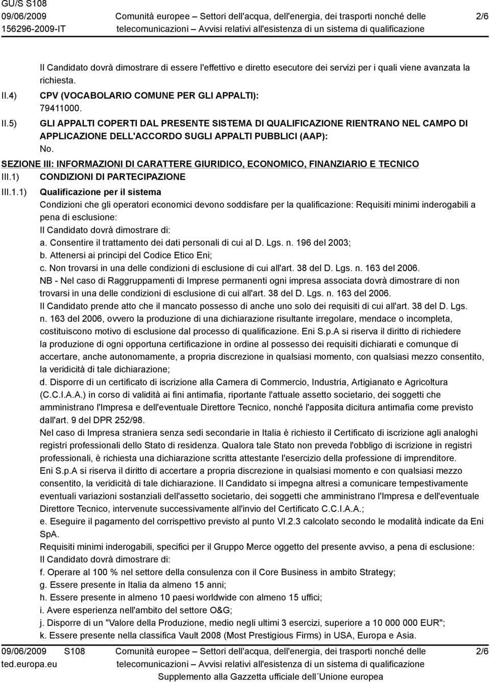 FINANZIARIO E TECNICO III.1)