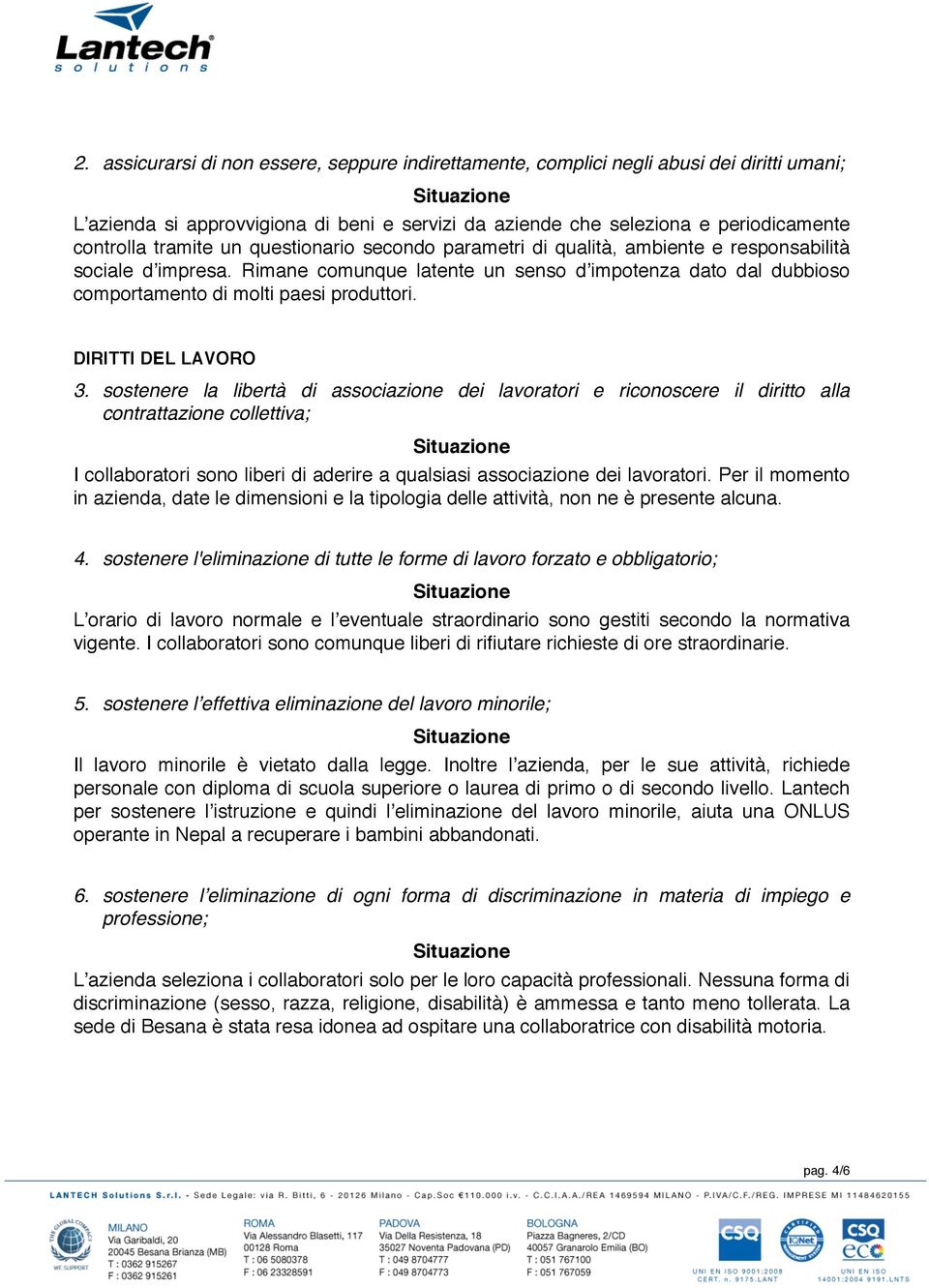 DIRITTI DEL LAVORO 3.