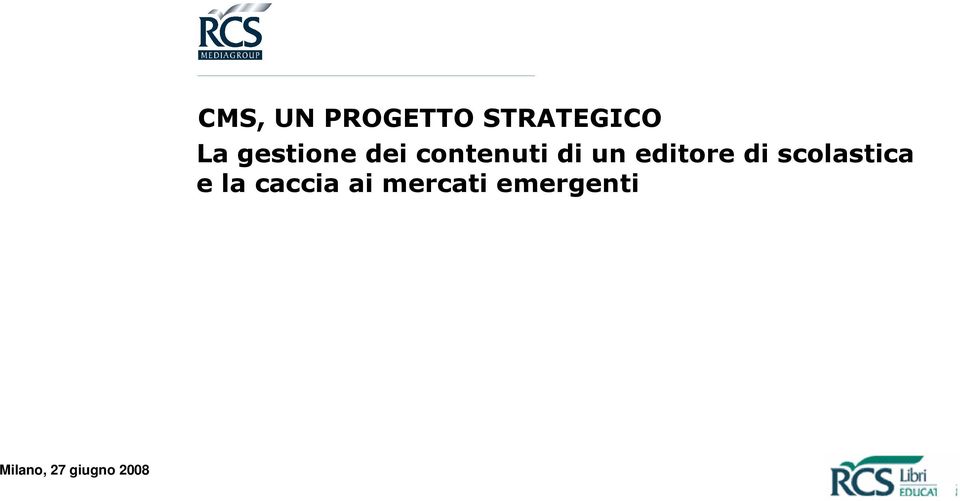 dei contenuti di un editore di