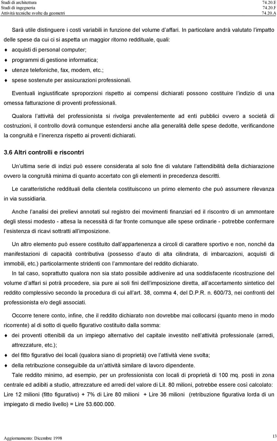 fax, modem, etc.; spese sostenute per assicurazioni professionali.