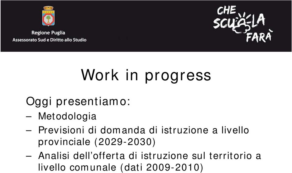 provinciale (2029-2030) Analisi dell offerta di