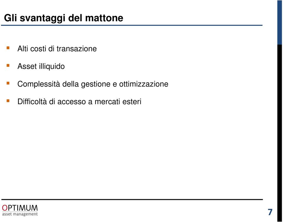 Complessità della gestione e