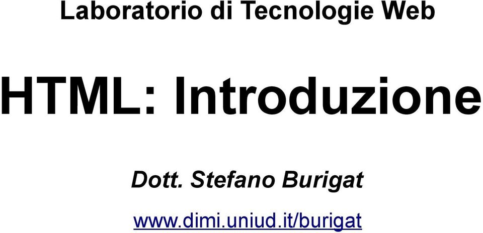 Introduzione Dott.