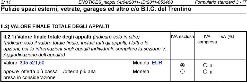 11-053400 Formulario standard 3 - IT II.2)