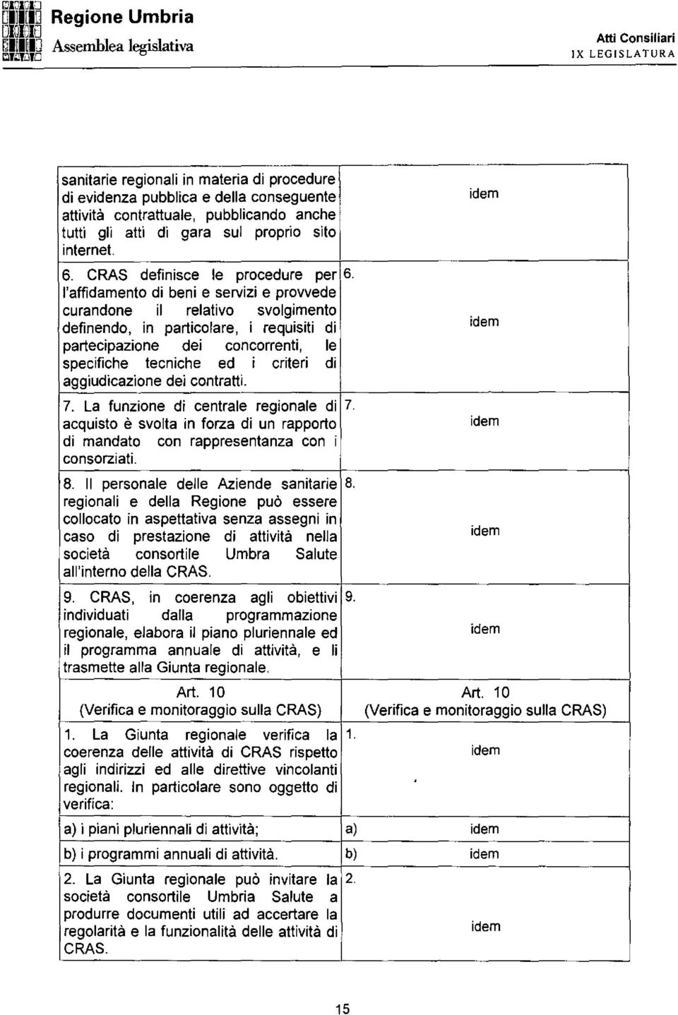 l'affidamento di beni e servizi e provvede curandone il relativo svolgimento definendo, in particolare, i requisiti di partecipazione dei concorrenti, le specifiche tecniche ed i criteri di