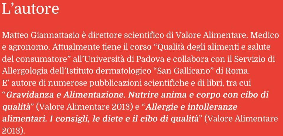 Allergologia dell Istituto dermatologico San Gallicano di Roma.