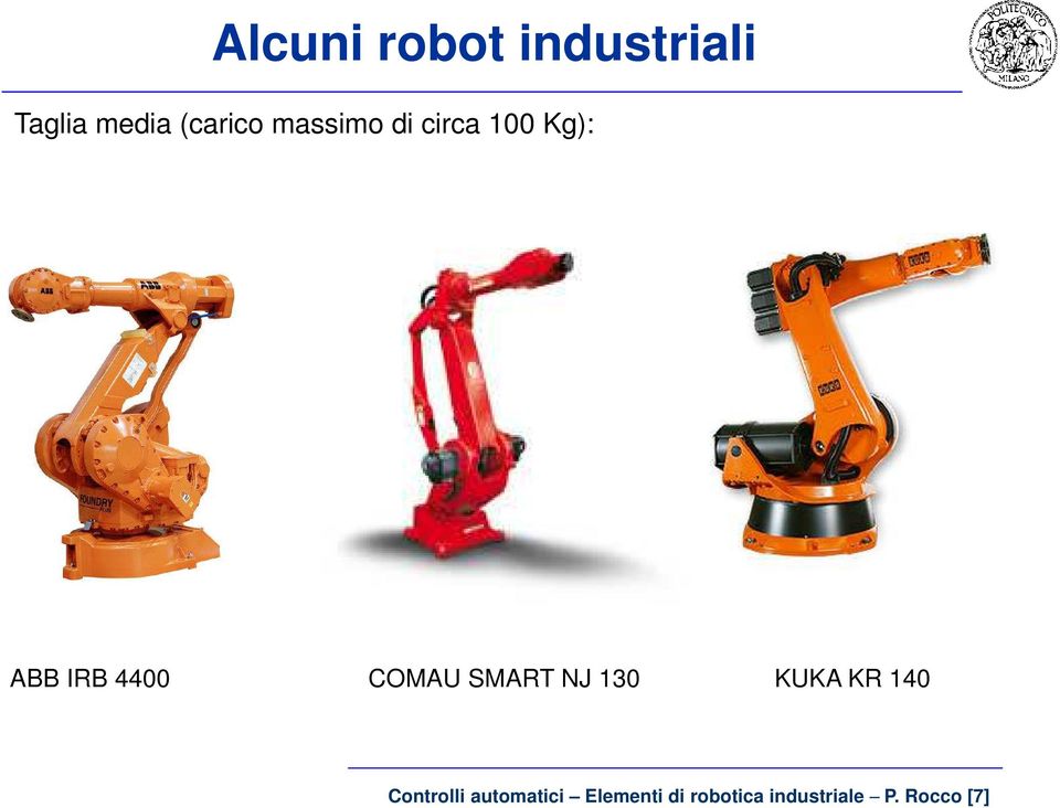 SMART NJ 30 KUKA KR 40 Controlli utomtici