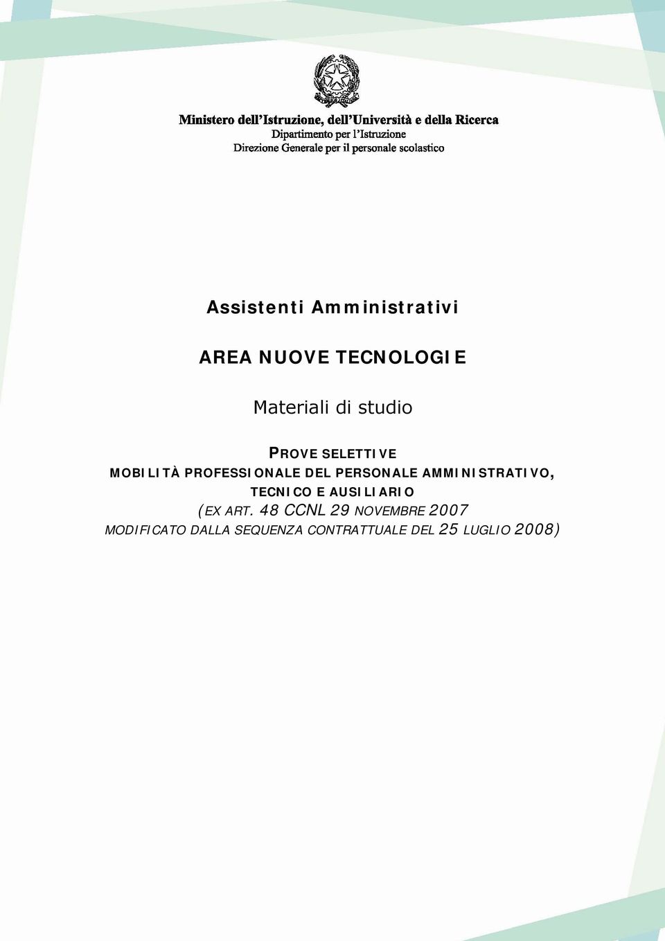 AMMINISTRATIVO, TECNICO E AUSILIARIO (EX ART.