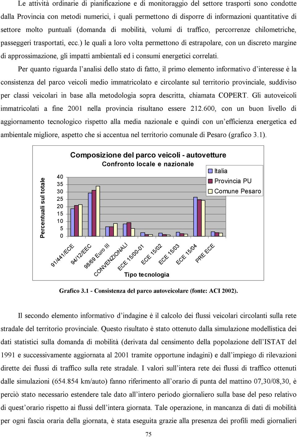 ) le quali a loro volta permettono di estrapolare, con un discreto margine di approssimazione, gli impatti ambientali ed i consumi energetici correlati.