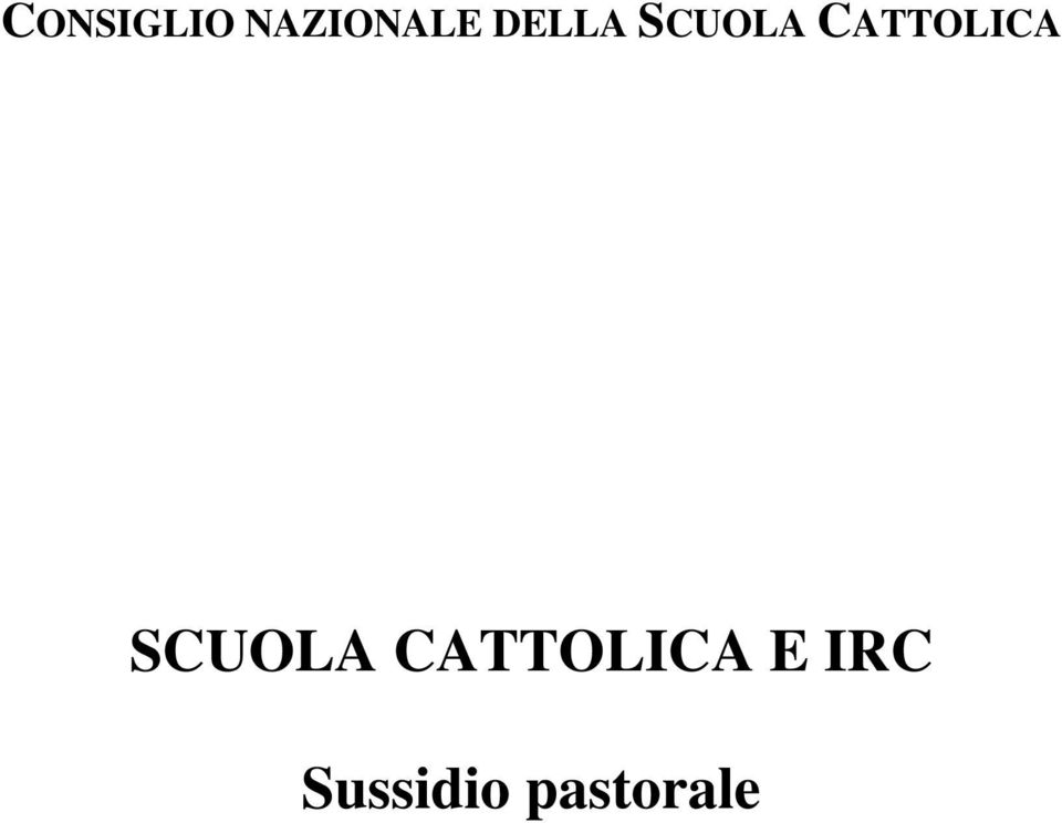 CATTOLICA SCUOLA