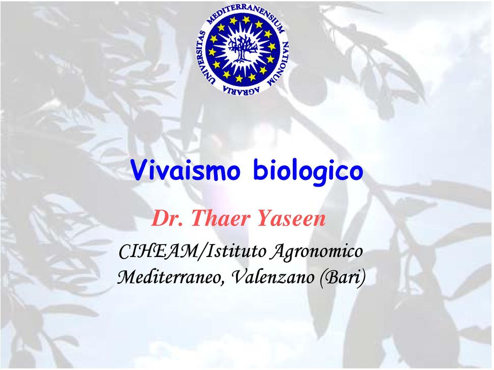 CIHEAM/Istituto