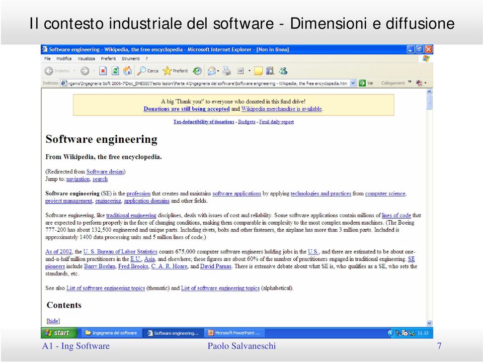 Dimensioni e diffusione