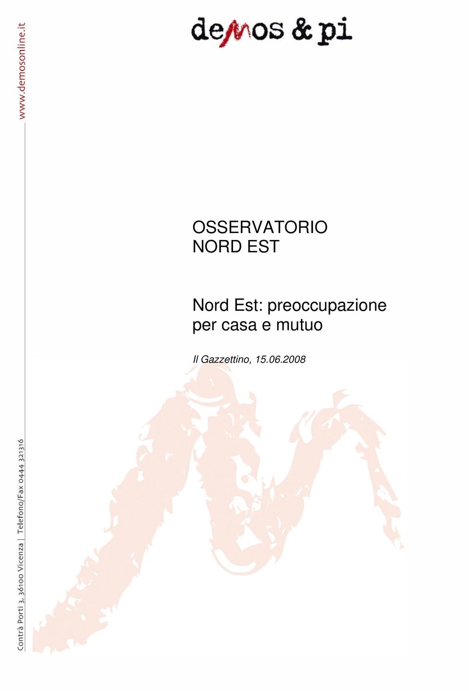 preoccupazione per