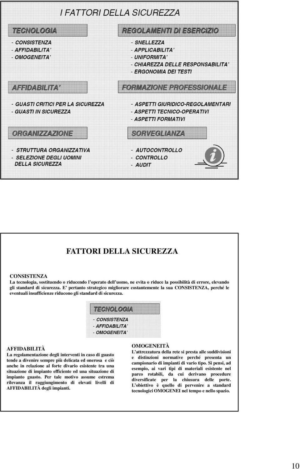 AFFIDABILITÀ La regolamentazione degli interventi in caso di guasto tende a divenire sempre più delicata ed onerosa e ciò anche in relazione al forte divario esistente tra una situazione di impianto