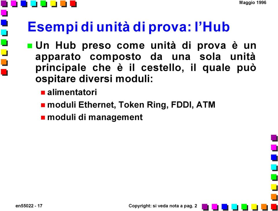 quale può ospitare diversi moduli: alimentatori moduli Ethernet, Token