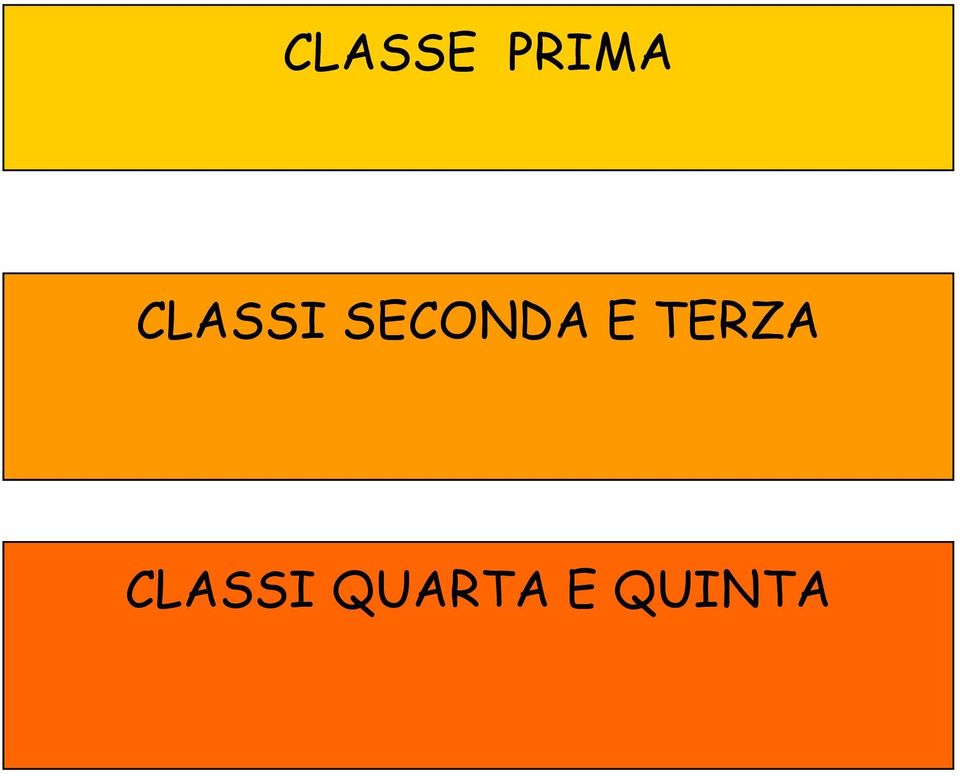 E TERZA CLASSI