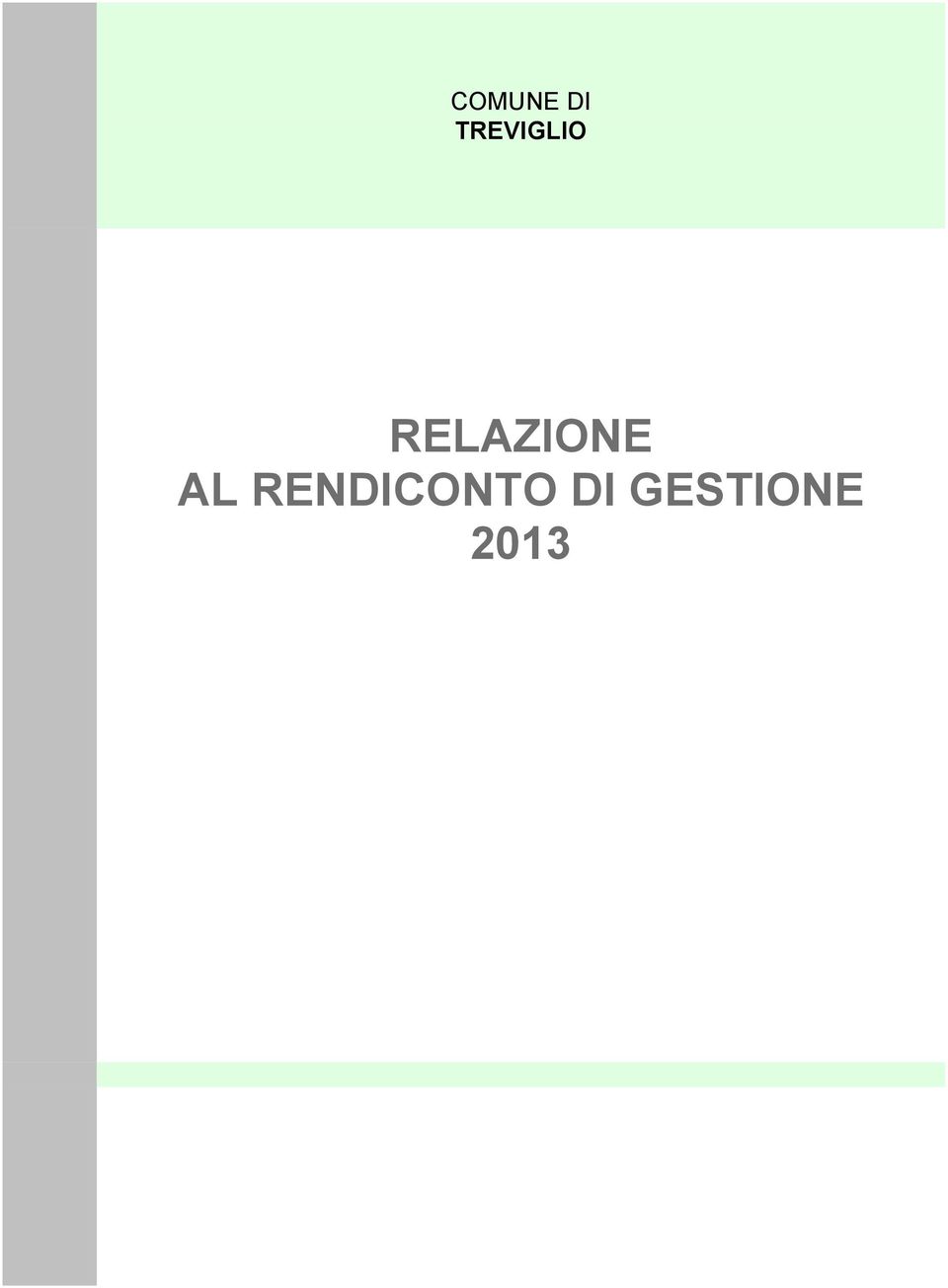 RELAZIONE AL