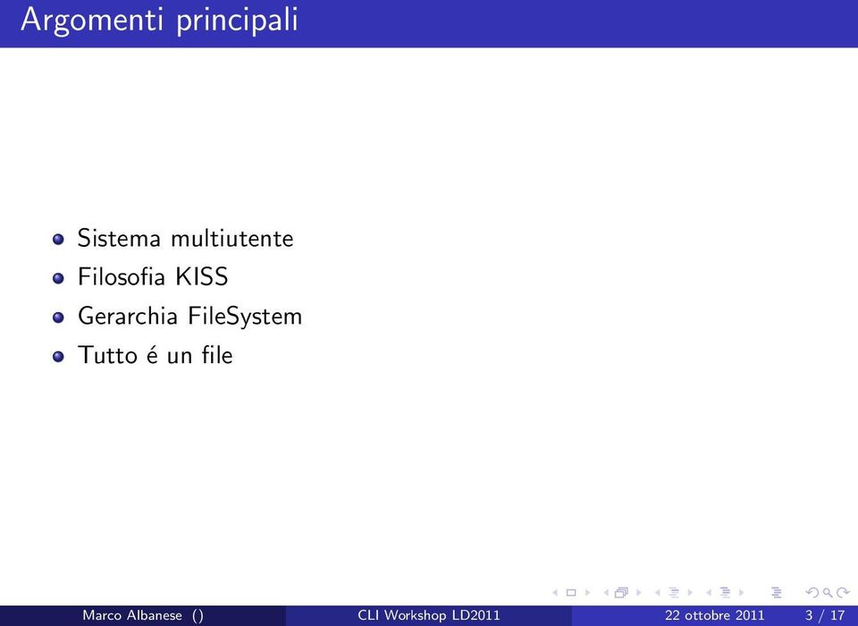 FileSystem Tutto é un file Marco