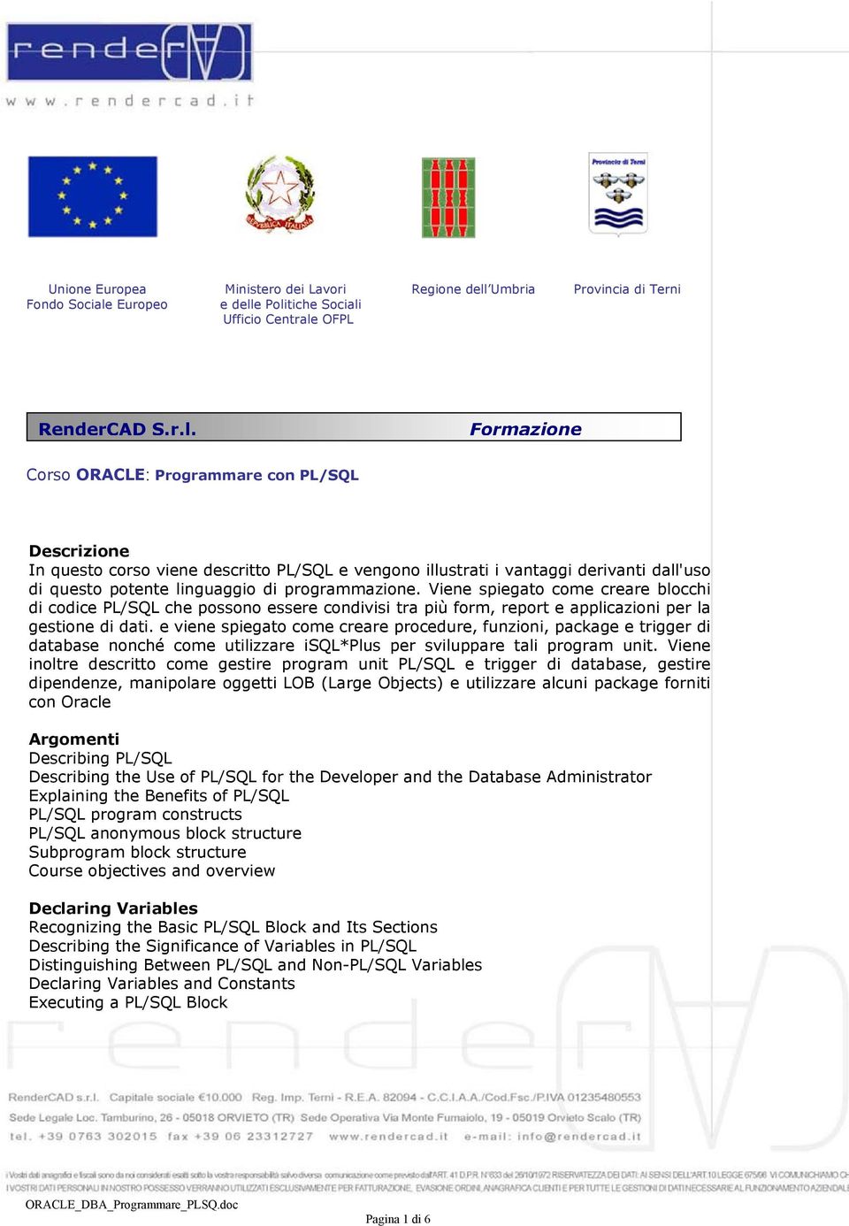 e viene spiegato come creare procedure, funzioni, package e trigger di database nonché come utilizzare isql*plus per sviluppare tali program unit.