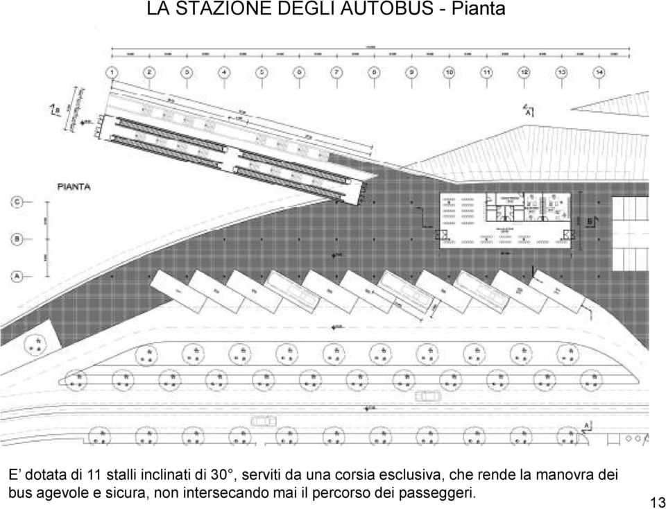 esclusiva, che rende la manovra dei bus agevole e