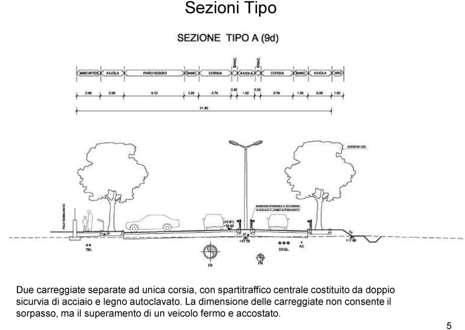 acciaio e legno autoclavato.