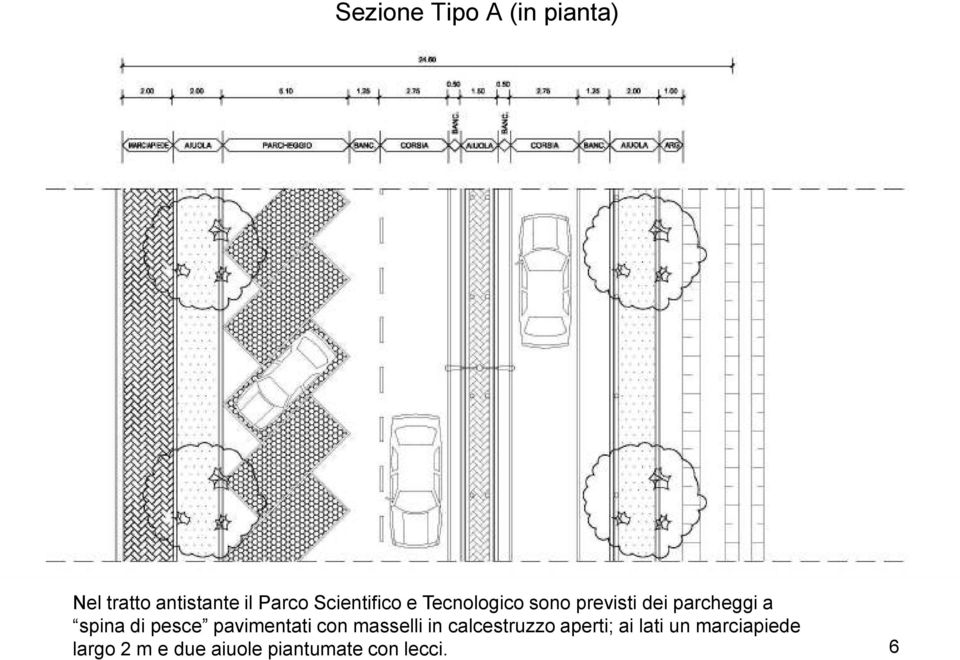 di pesce pavimentati con masselli in calcestruzzo aperti; ai