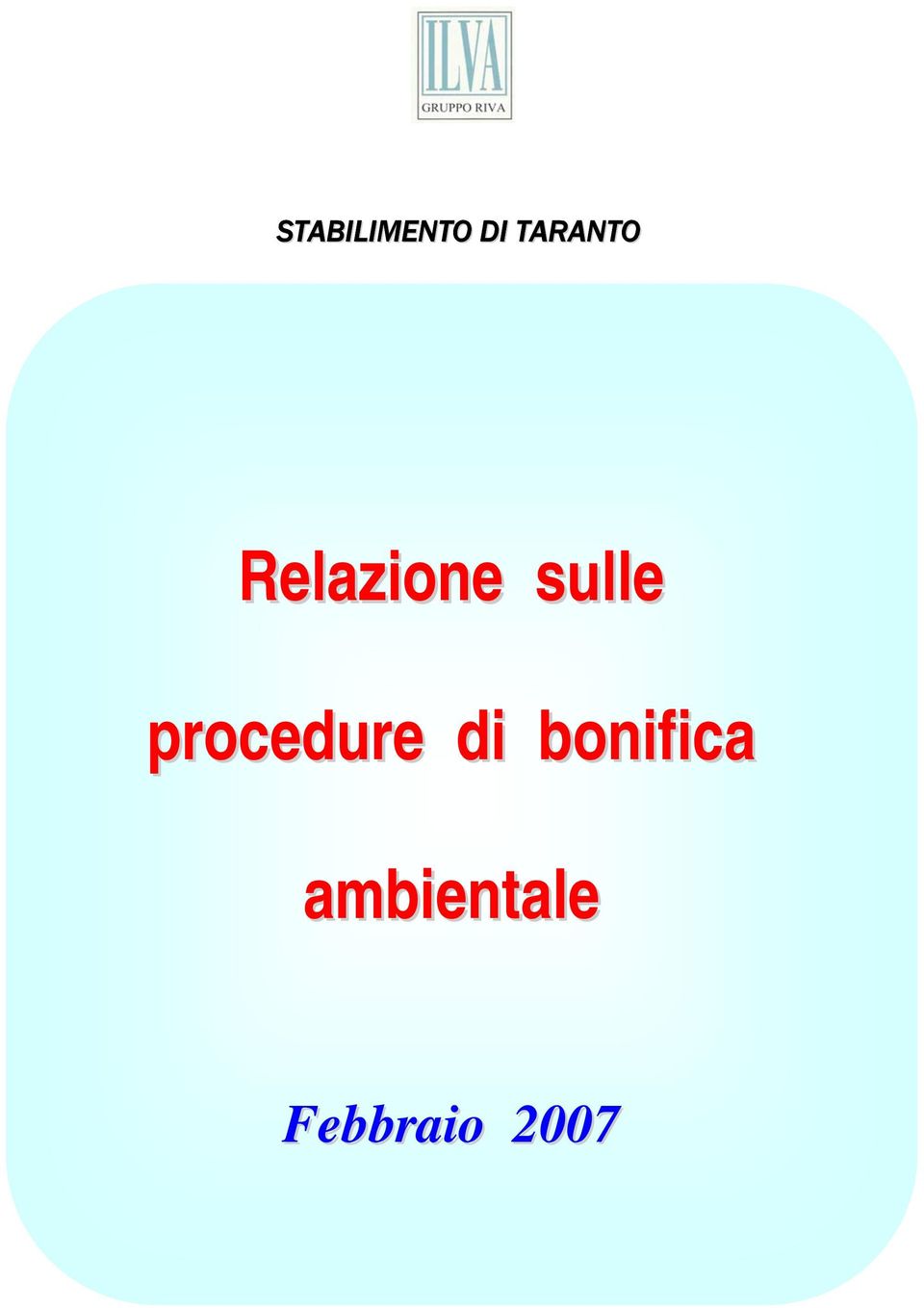 sulle procedure di