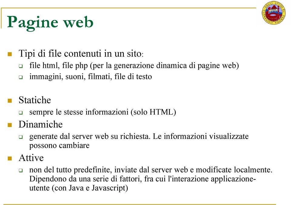 server web su richiesta.