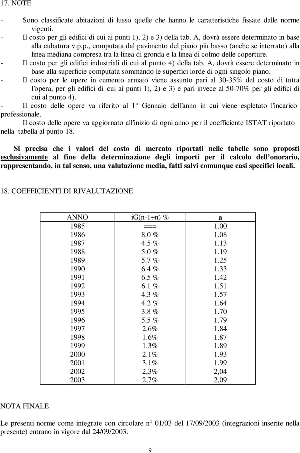 p., computata dal pavimento del piano più basso (anche se interrato) alla linea mediana compresa tra la linea di gronda e la linea di colmo delle coperture.