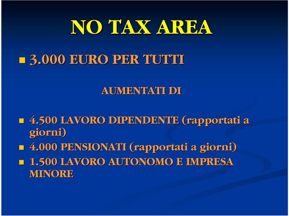 500 LAVORO DIPENDENTE (rapportati a