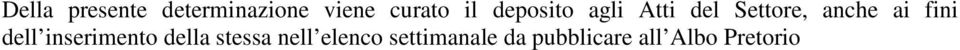 fini dell inserimento della stessa nell