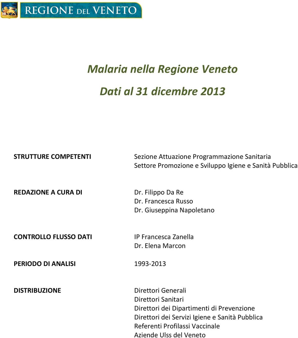Giuseppina Napoletano CONTROLLO FLUSSO DATI IP Francesca Zanella Dr.
