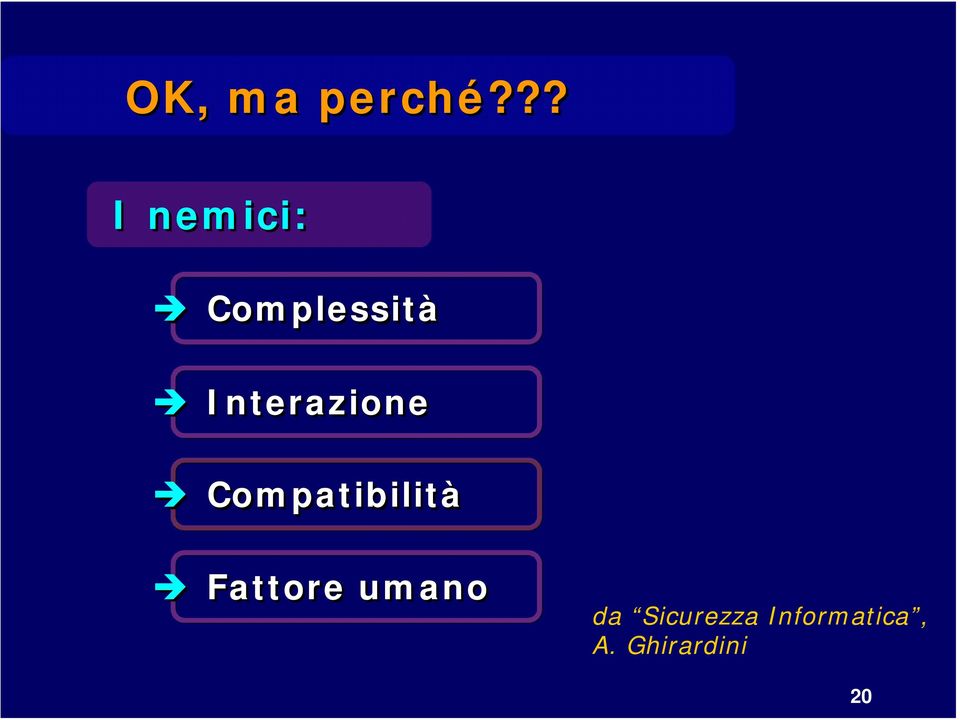 Interazione Compatibilità