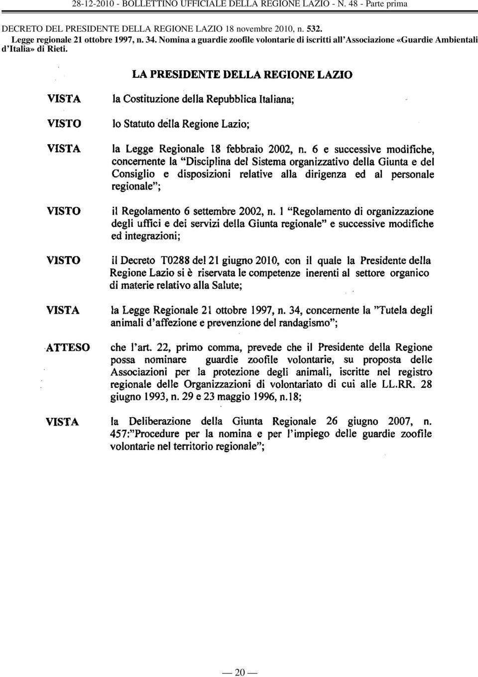 Legge regionale 21 ottobre 1997, n. 34.