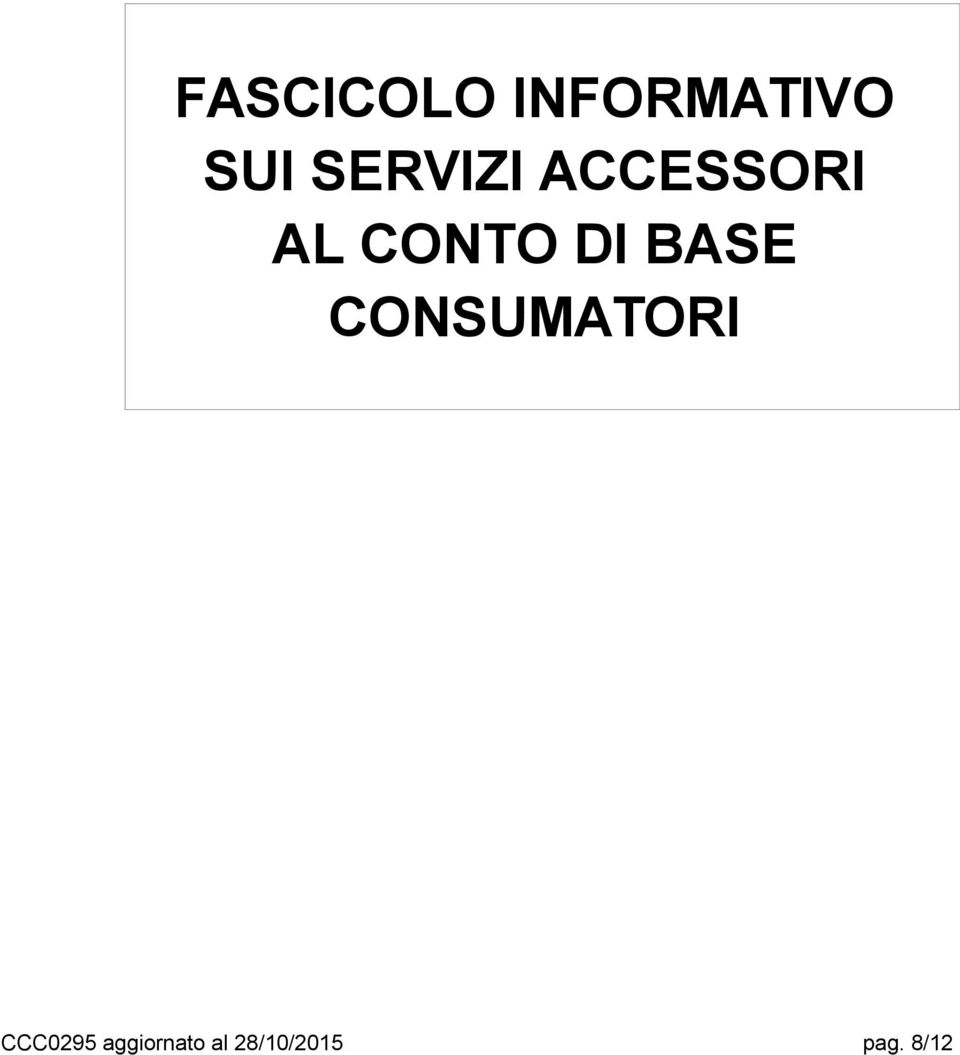 DI BASE CONSUMATORI CCC0295