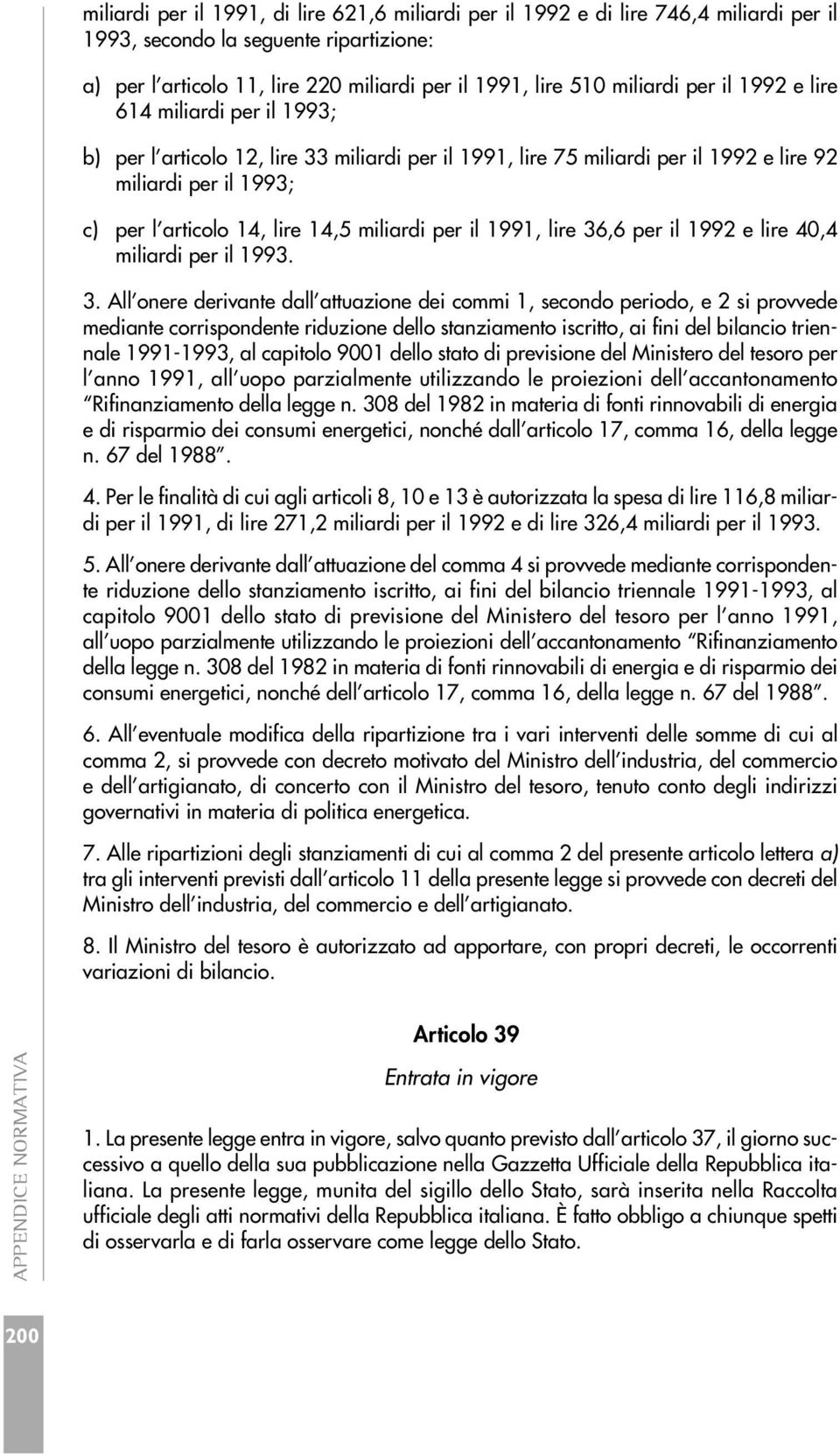 per il 1991, lire 36