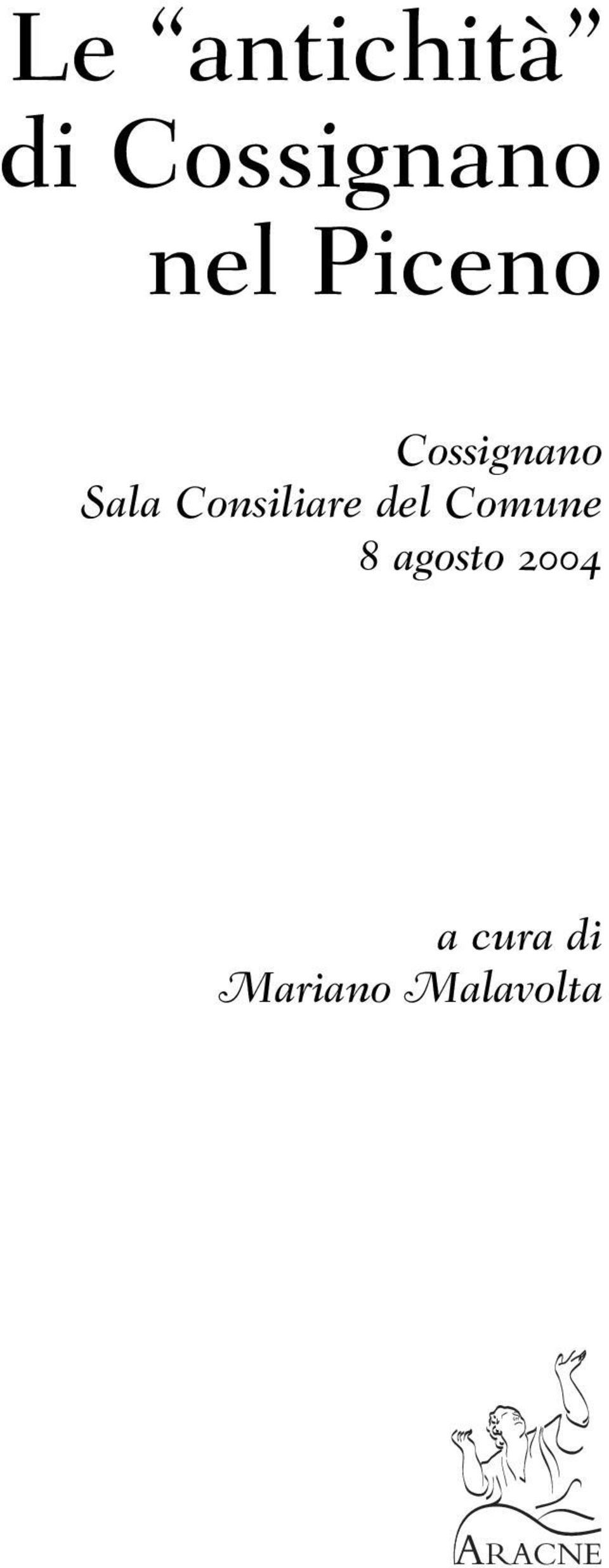 Consiliare del Comune 8 agosto