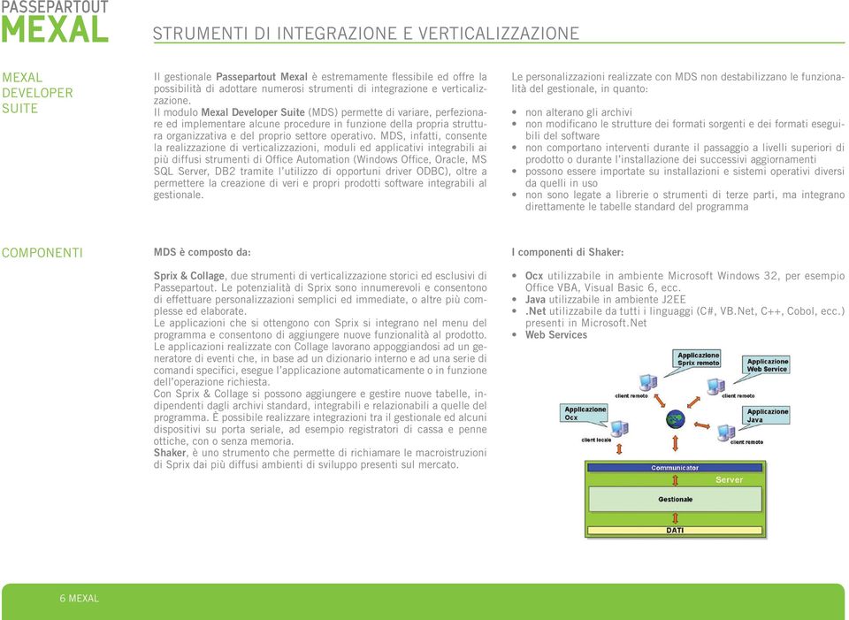 Il modulo Mexal Developer Suite (MDS) permette di variare, perfezionare ed implementare alcune procedure in funzione della propria struttura organizzativa e del proprio settore operativo.