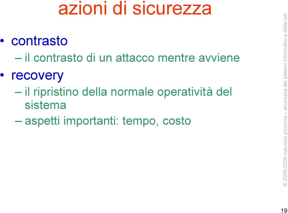 recovery il ripristino della normale