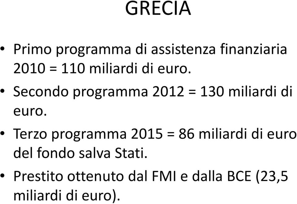Terzo programma 2015 = 86 miliardi di euro del fondo salva