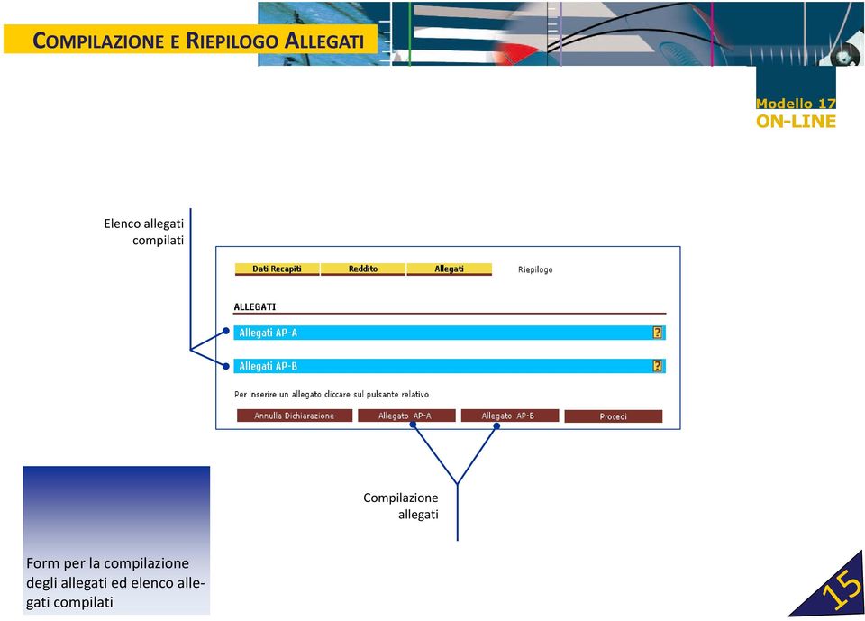 allegati Form per la compilazione